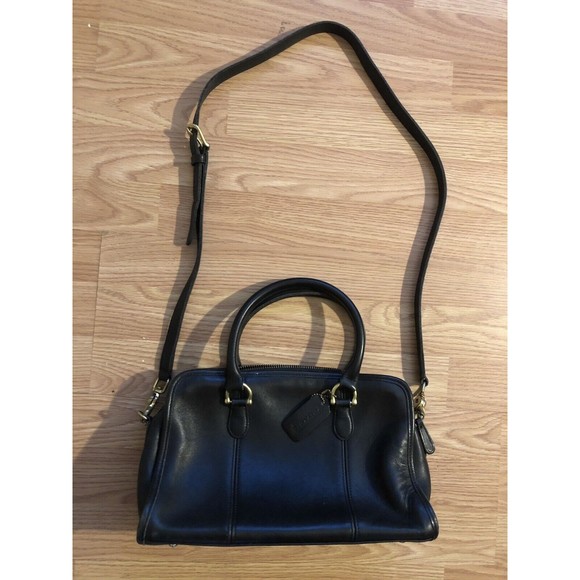 Vintage Coach Beaumont Satchel Purse Bag #9871 Black Crossbody Doctor 1990s
